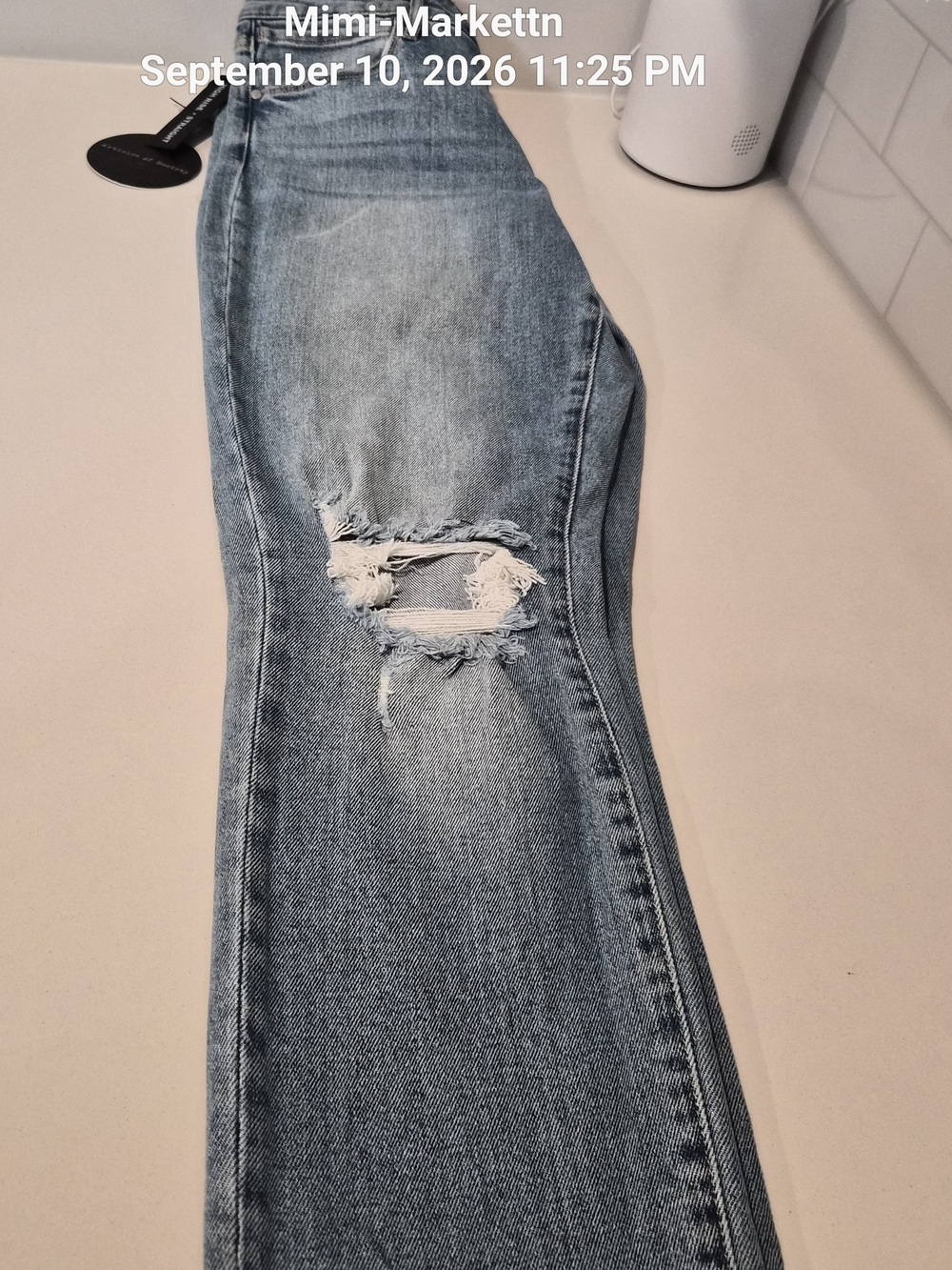 Articles Of Society Light Blue Ripped Skinny Jeans